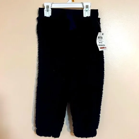 Epic Threads Navy Blue Fuzzy Fleece Joggers Sz 3T - Picture 2 of 2
